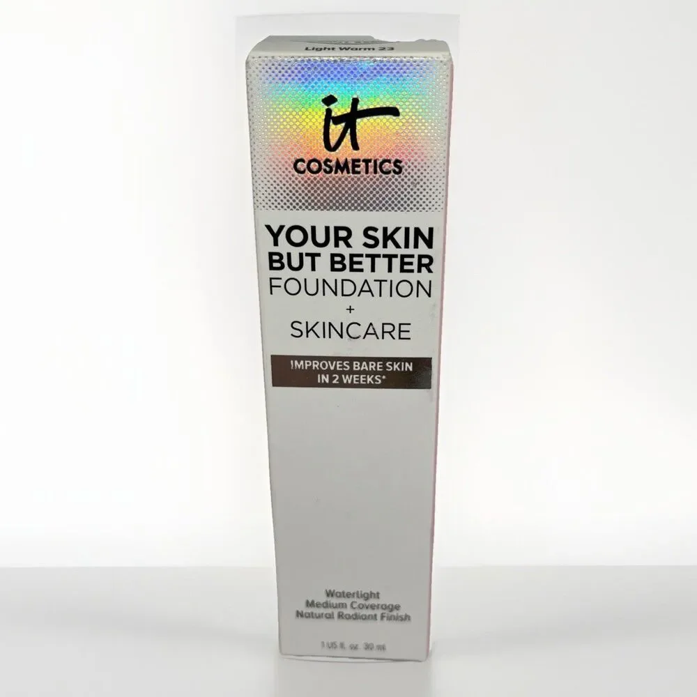 It Cosmetics Your Skin but Better Foundation + Skincare Shade Fair Warm 12